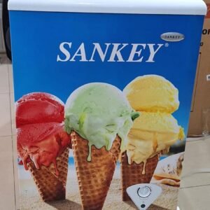 CONGELADOR DE 100 LITROS MARCA SANKEY CON PUERTAS VIDRIO
