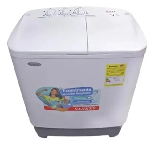 LAVADORA SEMIAUTOMATICA SANKEY 6.5 KG DOBLE TINA 13 LIBRAS
