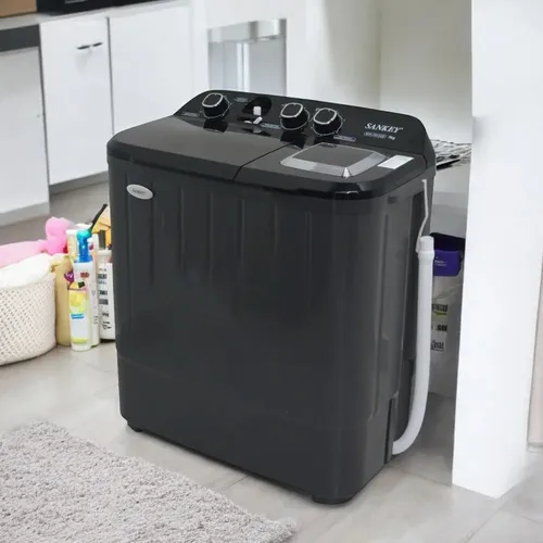 Lavadora Semiautomática SANKEY 8 Kg Doble Tina Negra