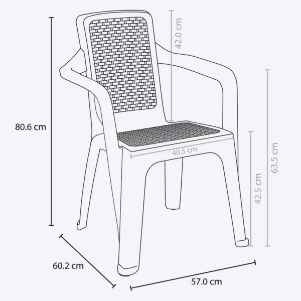 Silla Eterna Con Brazos Marca Rimax - Imagen 5
