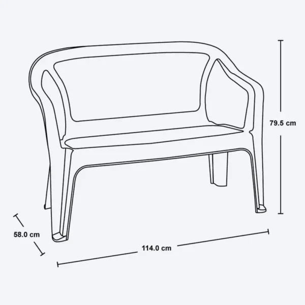 Silla Eterna Doble Marca Rimax - Imagen 4