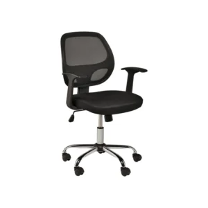 Silla de Escritorio Ejecutiva Giratoria Negra Respaldo Malla