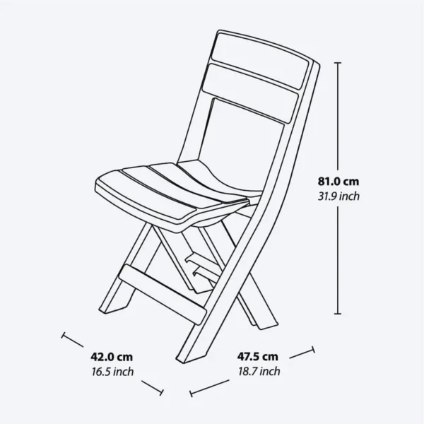 Silla Plegable Barú Marca RIMAX - Imagen 3